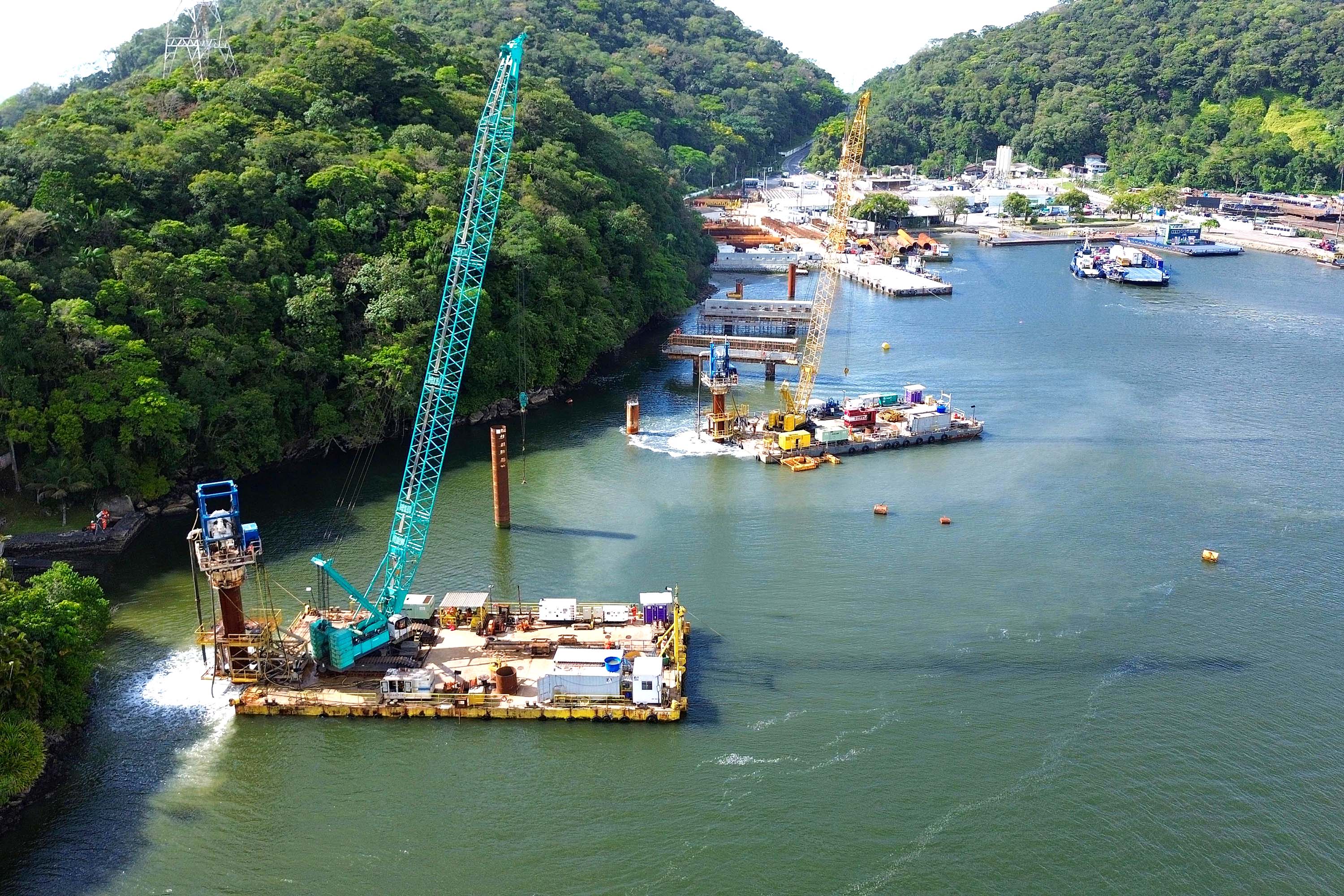 Obras da Ponte de Guaratuba completam seis meses e chegam a 27,1% de execução