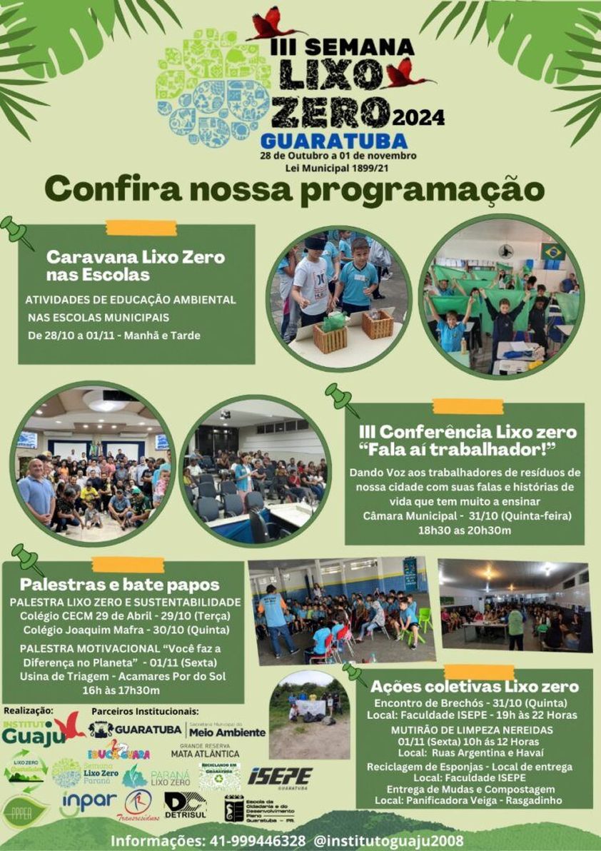 ​Guaratuba promove a 3ª Semana Lixo Zero para conscientização ambiental e sustentabilidade