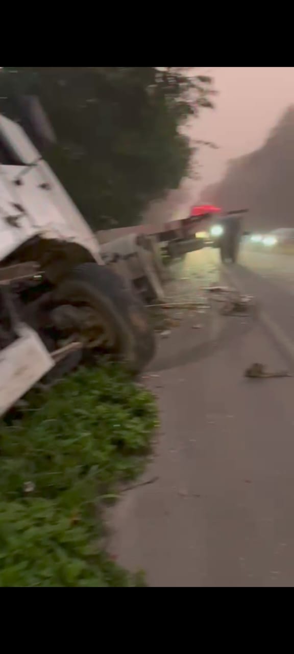 ​Acidente na Rodovia entre Guaratuba e Garuva Causa Interrupção Temporária do Tráfego