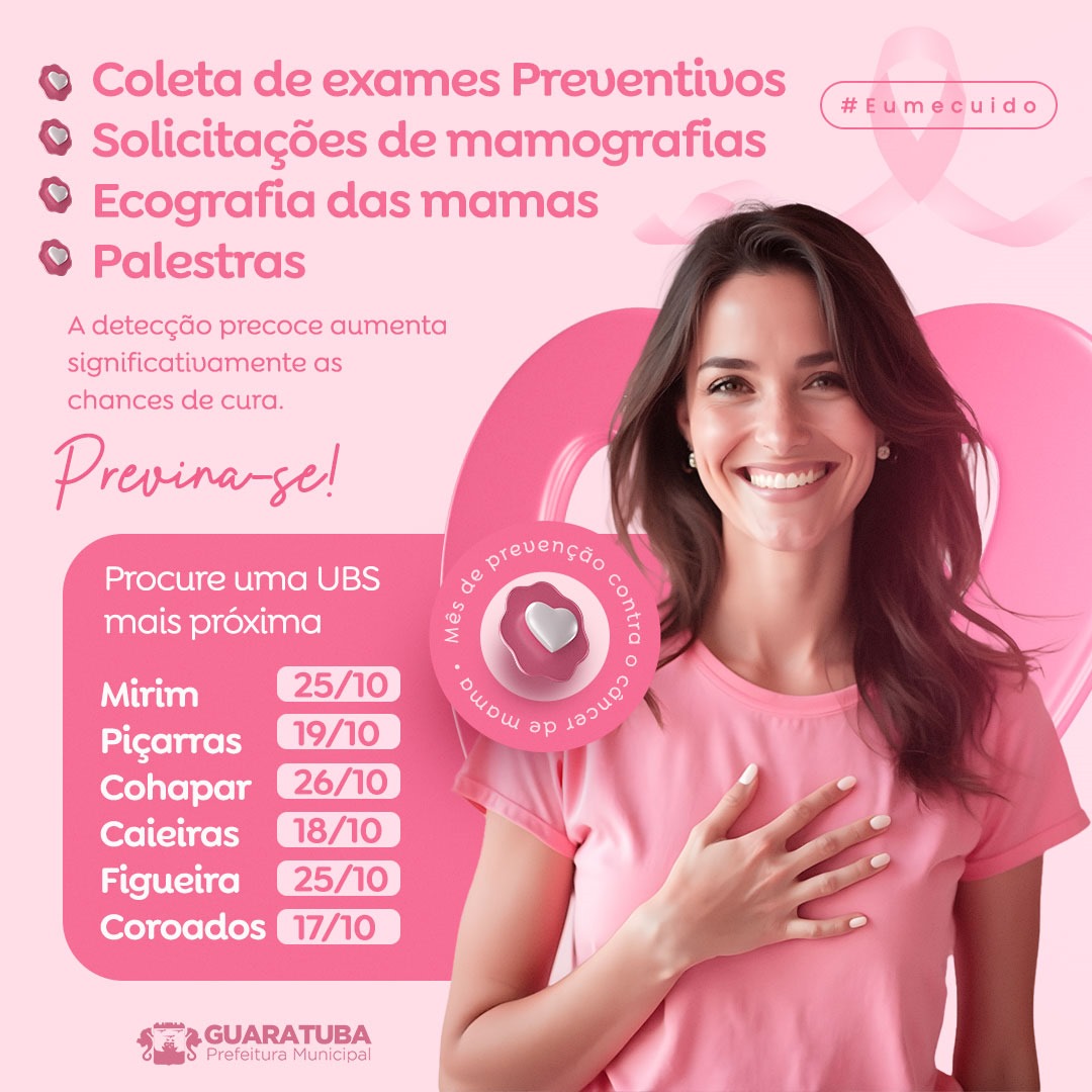 ​Guaratuba está com você na luta contra o câncer de mama